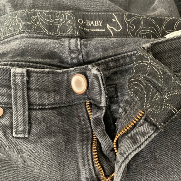 Wrangler Black Q Baby No Back Gap Mid-Rise Boot Cut Riding Jeans - Picture 10 of 14